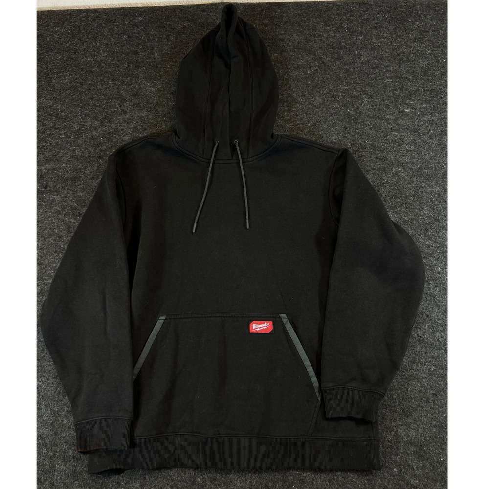 Milwaukee FreeFlex Hoodie Mens Large Black Pullover Sweatshirt Fleece Workwear
